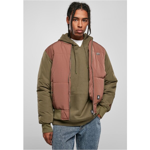 Starter Black Label Starter Quilted Bomber Jacket Crust/darkolive 50685402
