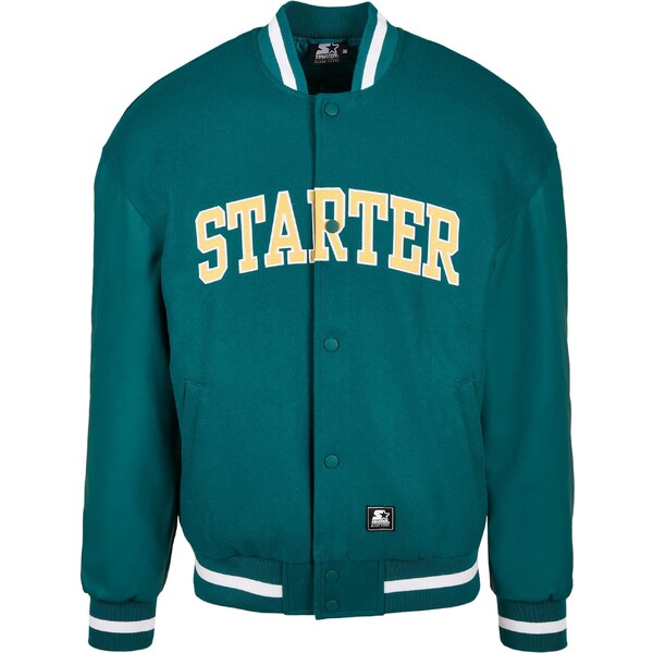 Starter Black Label Štartovacia tímová bunda retro zelená 58233337