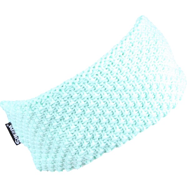 Unisex pletená čelenka Sherpa LAURA tyrkysová 46813620