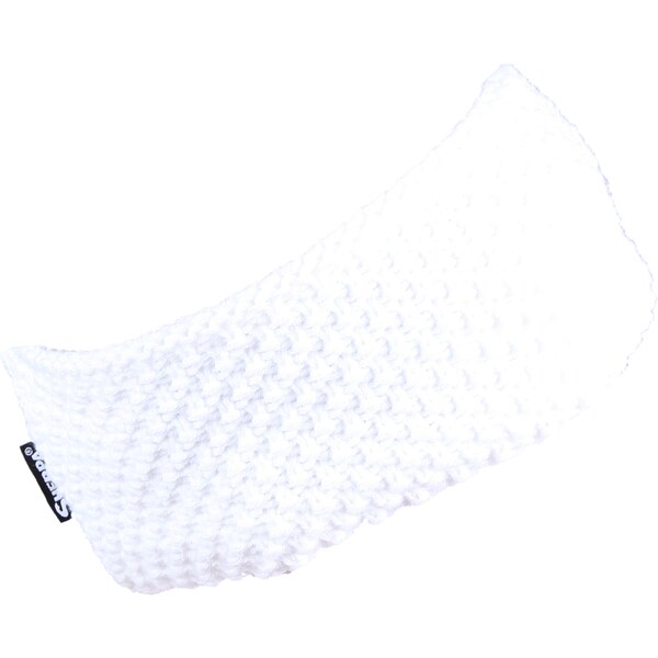 Unisex pletená čelenka Sherpa LAURA biela 46813623