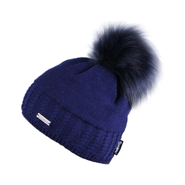 Dámska zimná čiapka Sherpa AMBER tmavo modrá 46813660