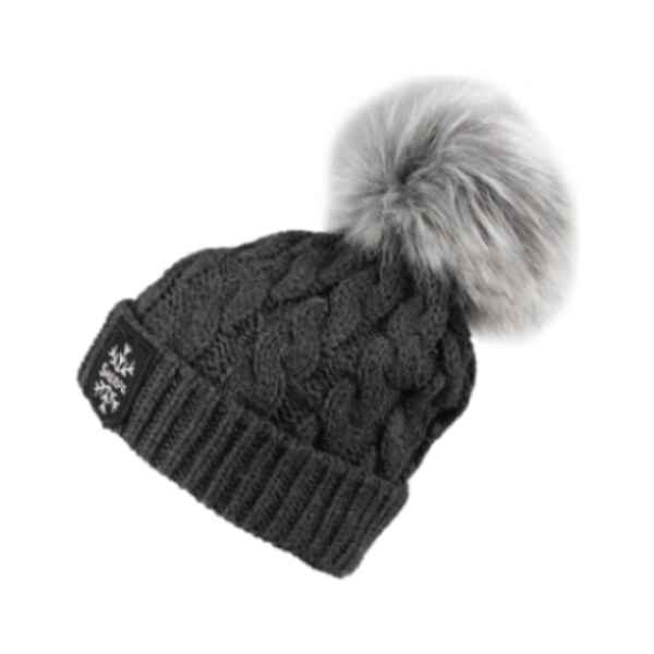 Dámska zimná čiapka Sherpa NELL II tmavo šedá 46813684