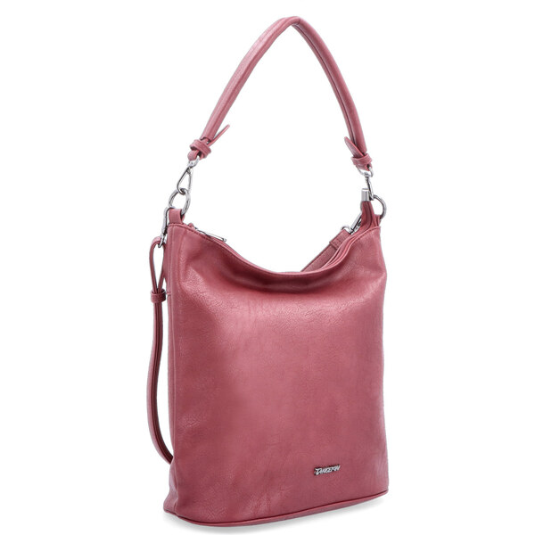 Kabelka zo syntetickej kože cez rameno Tangerin vínová 8035 BO 64020099