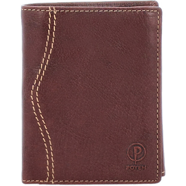 Pánska kožená peňaženka Poyem hnedá 5235 Poyem H 46815043