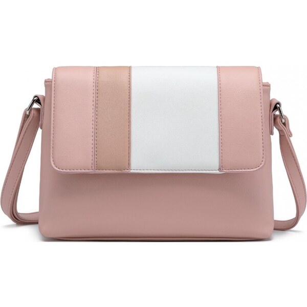 Miss Lulu Kabelka - pruhovaná crossbody, ružová 46815731