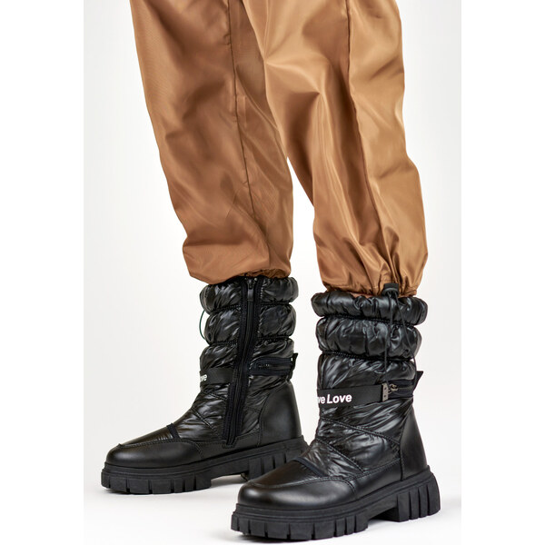 primohurt Teplé vysoké dámske topánky s hrubou podrážkou 58255648