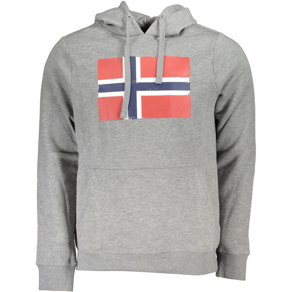 NORWAY 1963 Pánska sivá mikina s kapucňou 64703038