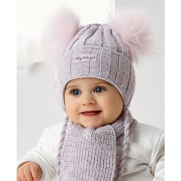 AJS Zimná čiapka so šálom Gina 46457933