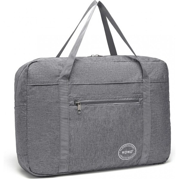 KONO Cestovná taška, skladateľná, odolná voči vode, šedá 46832993