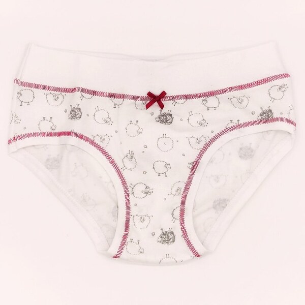 Dievčenské nohavičky Rio | Pleas | biela s potlačou Baránok| 177184 46771482