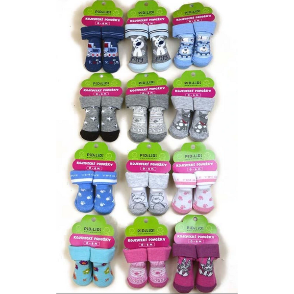 Dojčenské ponožky PIDILIDI 0-6 M PD0112 65903623