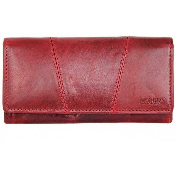 Lagen Dámska kožená peňaženka PWL-2388/T červená 46835412