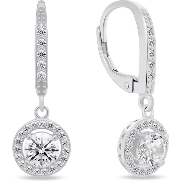 Brilio Silver Nádherné strieborné náušnice s čírymi zirkónmi EA920W 66653993