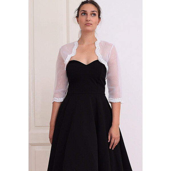 Glara Tylové bolerko s čipkou na letné šaty 46842948