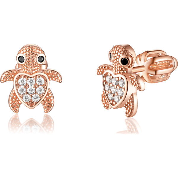 Olivie Strieborné náušnice KORYTNAČKA ROSE 7931 46927166