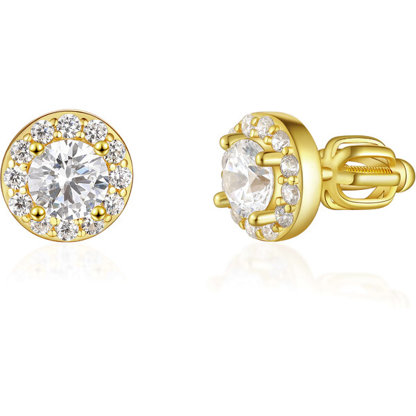 Olivie Strieborné náušnice na skrutku GOLD 7933 46927168