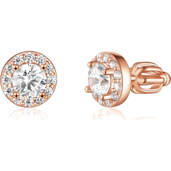 Olivie Strieborné náušnice na skrutku ROSE 7934 46927169