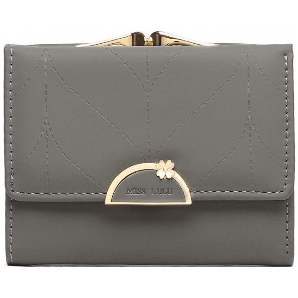Miss Lulu Peňaženka - s polkrúžkom a priehradkou na mince, šedá 46858284