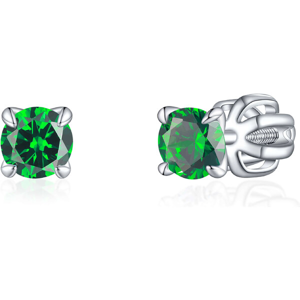 Olivie Strieborné 4mm náušnice PIPPI GREEN 7953 46929349