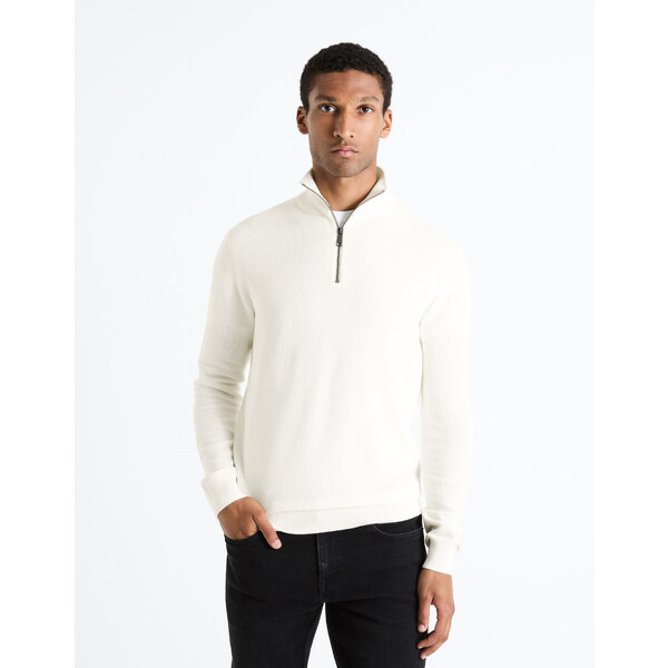Celio Sweater Front with Zip Collar - Mens 60224193