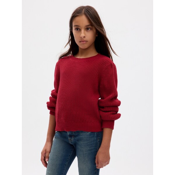Červený dievčenský basic sveter GAP 52522153