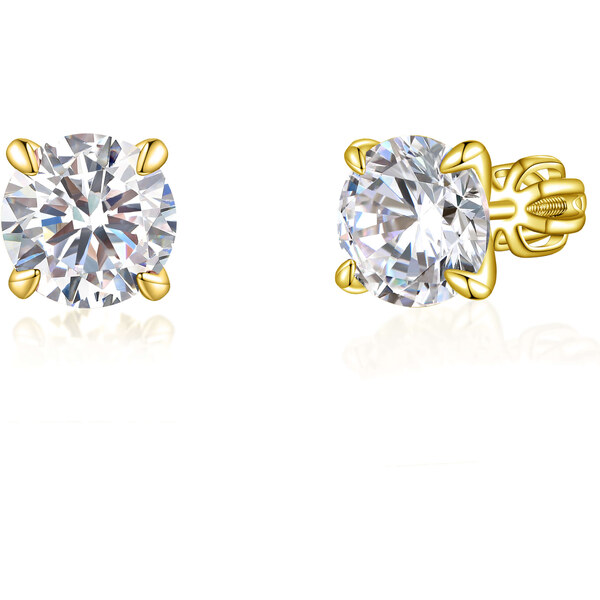 Olivie Strieborné 8mm náušnice PIPPI GOLD 7974 47000892