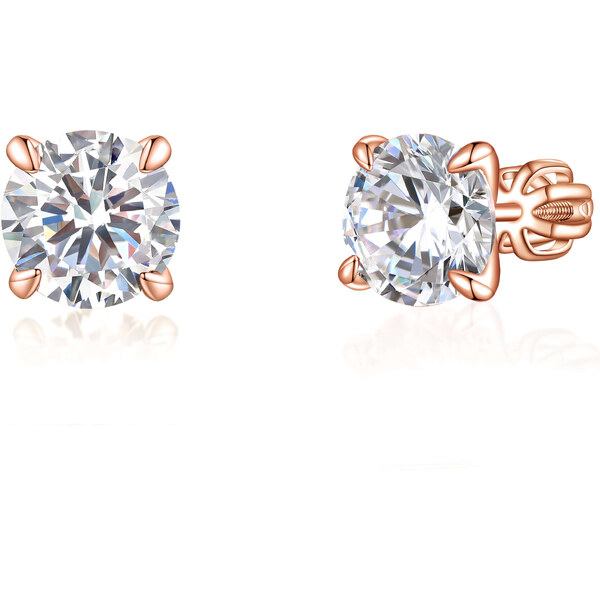 Olivie Strieborné 8mm náušnice PIPPI ROSE 7975 47000893