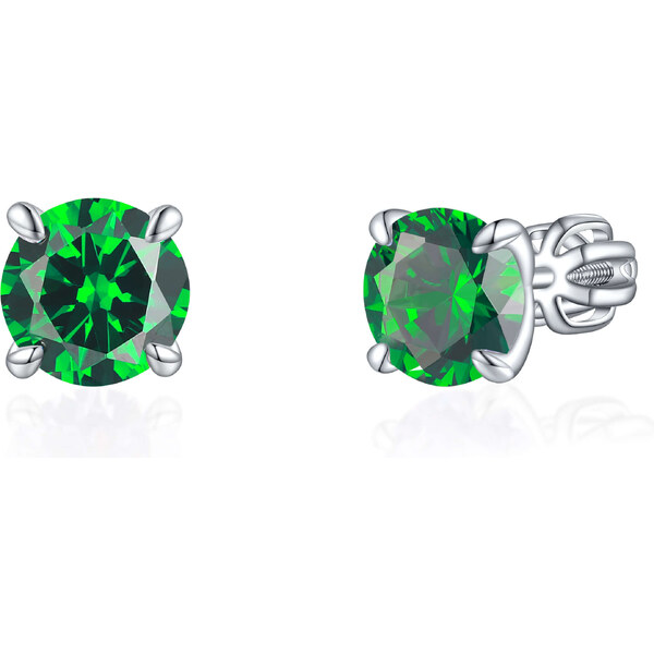 Olivie Strieborné 7mm náušnice PIPPI GREEN 7971 47000889