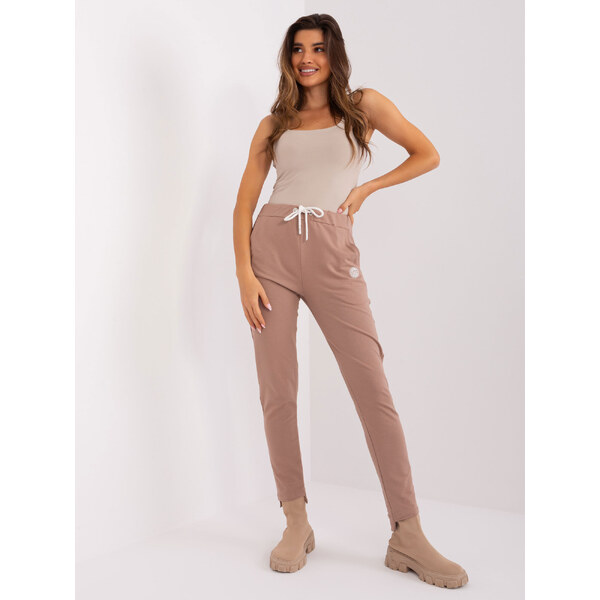 RELEVANCE Sweatpants-RV-DR-8370-1.57P-dark beige 64664420