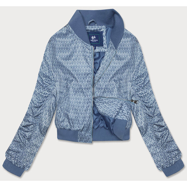 Ann Gissy Svetlomodrá krátka dámska bunda typu bomber (AG3-2206) 39490239