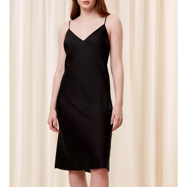 Dámska nočná košeľa Silky Sensuality NDW X - BLACK - black 0004 - 49801620