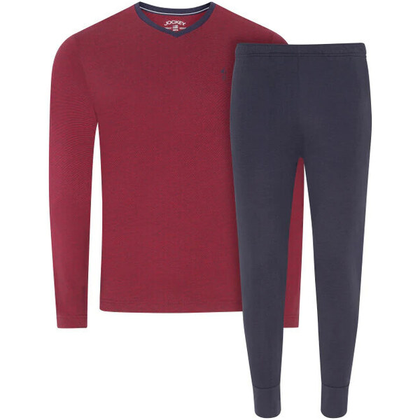 Pánske pyžamo 500014 460 tm. modré-bordó - Jockey 49775465