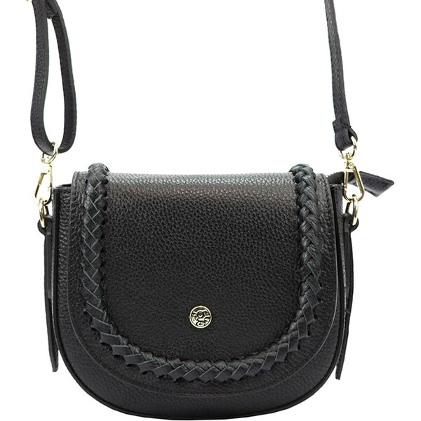 Čierna elegantná crossbody kabelka Gregorio 1703 61716345