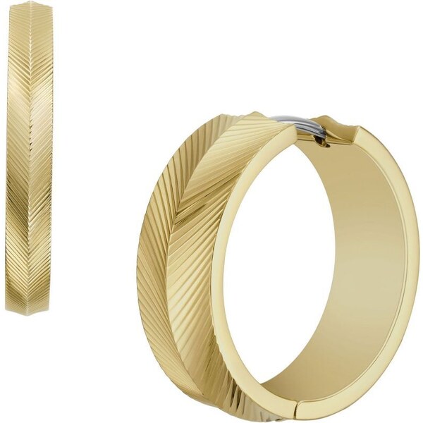 Fossil Nadčasové pozlátené kruhy Harlow Linear JF04537710 66578265