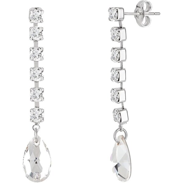Preciosa Trblietavé štrasové náušnice Crystal Drop s českým krištáľom 66592786