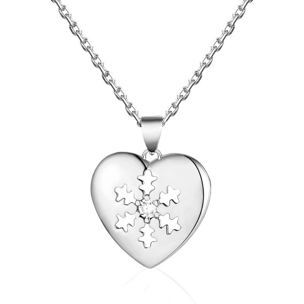 Olivie Strieborný náhrdelník SRDIEČKO 7994 47009487
