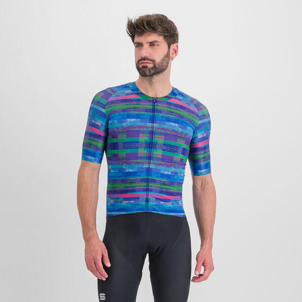 Sportful GLITCH BOMBER dres multicolor blue 58444199