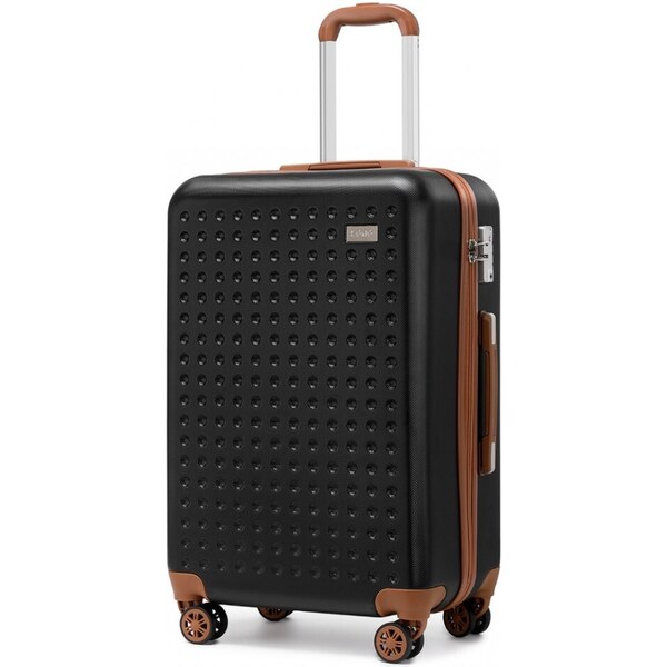 KONO Cestovný kufor - ABS odolný s TSA zámkom, malý, čierny 46972672
