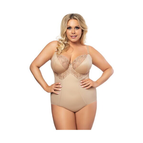 Gorsenia Dámske body Gala K356 béžové SK, Farba béžová 46952155