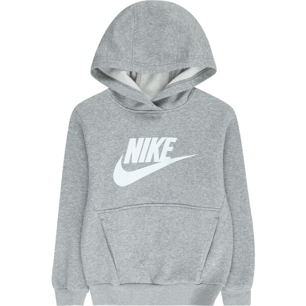 Nike Sportswear Mikina Club FLC sivá melírovaná / biela 46963642