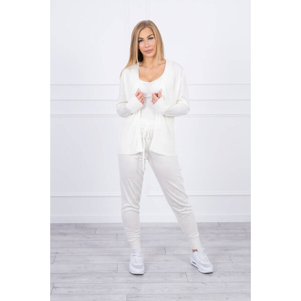 K-Fashion Súprava svetrov 3-dielna ecru 44560151
