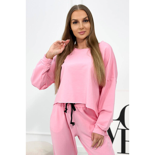 K-Fashion Set 2dielna mikina + nohavice svetlo ružová 44562150