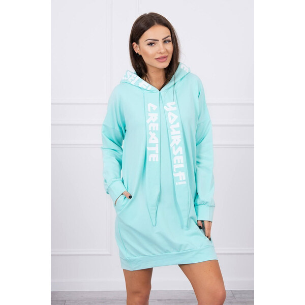 K-Fashion Oversize mätové šaty s kapucňou 49773541