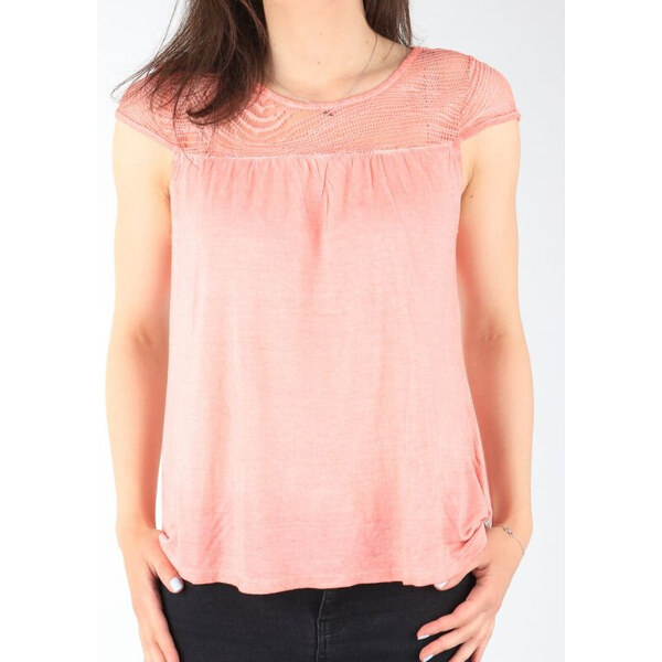 Tričko Wrangler s kapucňou Coral Peach W W7337FDJX 49778306