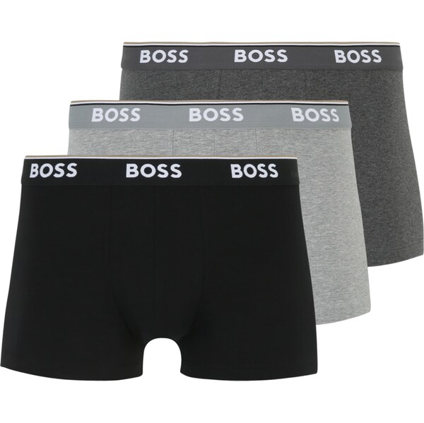 BOSS Boxerky Power tmavosivá / sivá melírovaná / čierna / biela 58226073