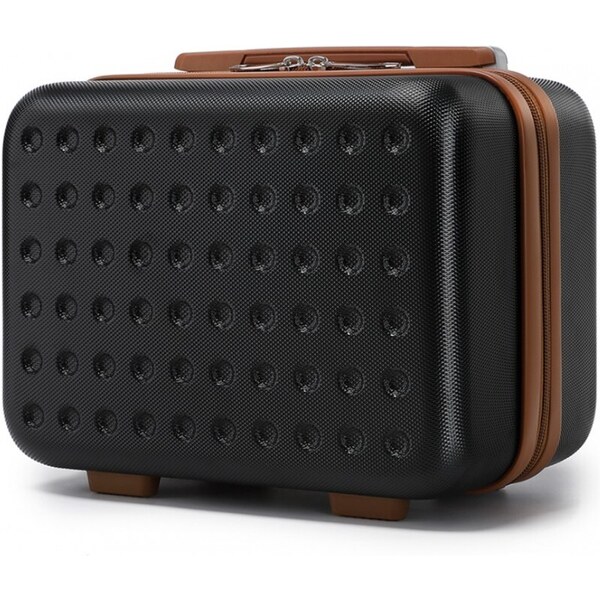 KONO Mini kufor - odolný z prémium ABS, čiernohnedý 65284924