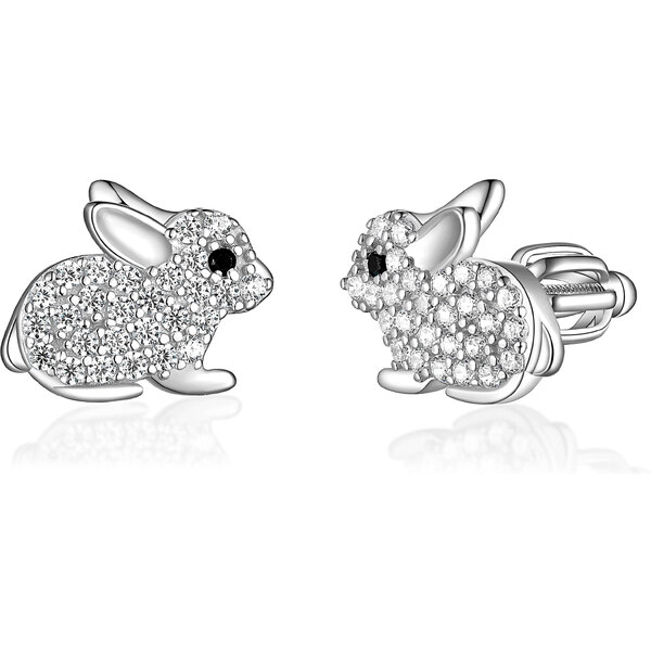 Olivie Strieborné náušnice KRÁLIK 8033 47016258
