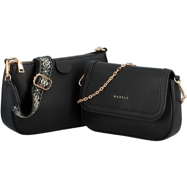 Dámska sada crossbody čierna - MaxFly Syntie čierna 49384392