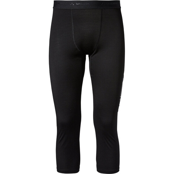 Vaude termo spodky Monviso Wool 3/4, pánske, black 47000967