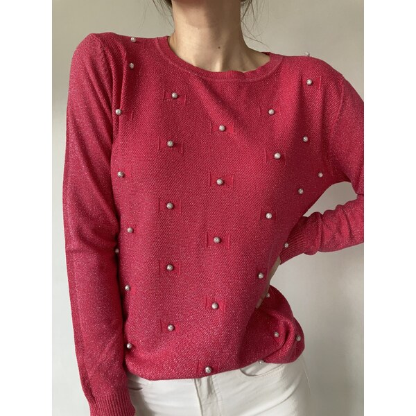 modnenakupy.sk Dámsky sveter s perličkami MARION 47016179